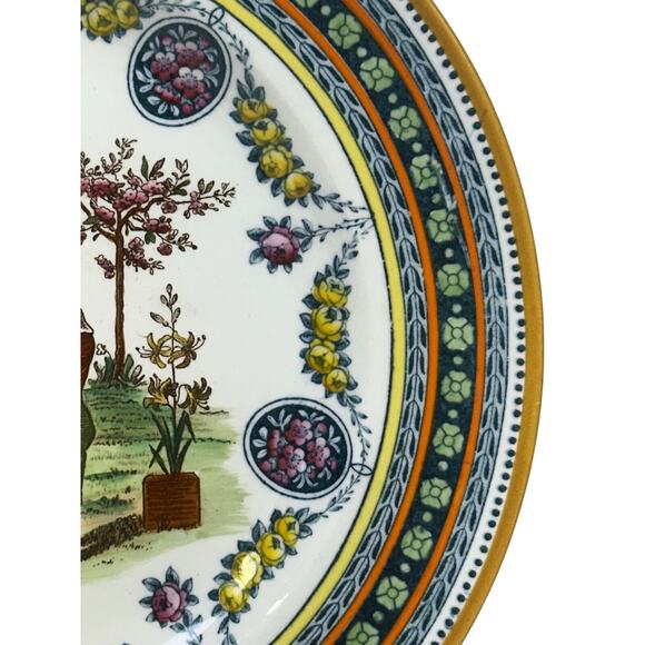 Wedgwood Antique 19th Century 'Garland' Kate Greenaway Etruria 10.25" Plate - Picture 5 of 8